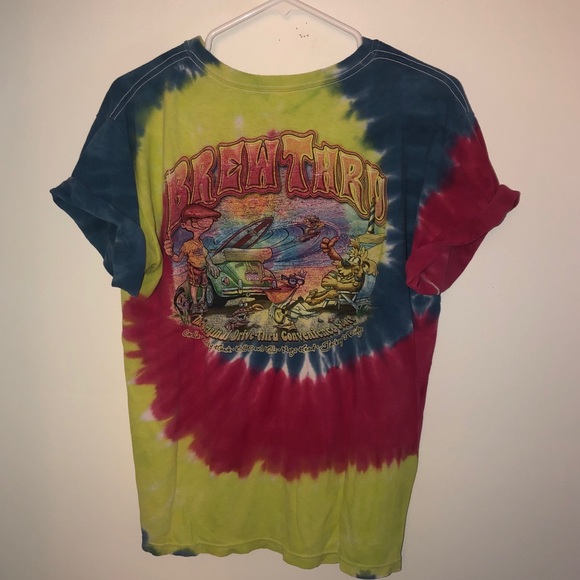 Outer Banks NC Tie Dye Worn Short Sleeve Graphic - Picture 4 of 4